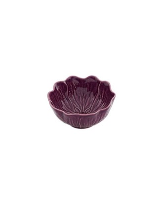 Bol ceramic mov, 12 cm, Flora - BORDALLO PINHEIRO